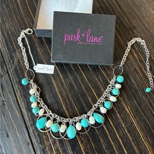 Park Lane Silver and Turquoise Necklace